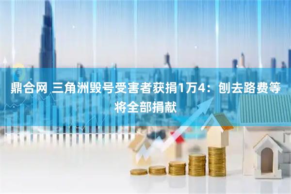 鼎合网 三角洲毁号受害者获捐1万4：刨去路费等将全部捐献
